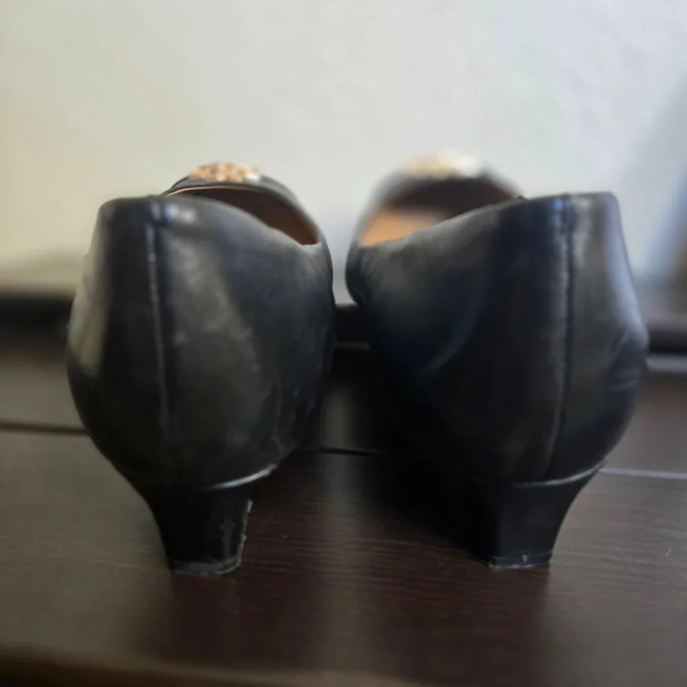 Tory Burch Black Wedge EVERLY 35MM CAP TOE perfectly black 8
